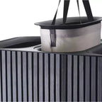 Panier à linge Joseph Joseph Tota Trio Luxe 90L en bambou - Noir Carbone