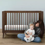 Matelas Delta Children 2 étapes pour lit de bébé et tout-petit Night Sky – Certifié Greenguard Gold, mousse certifiée CertiPUR-US – Gris