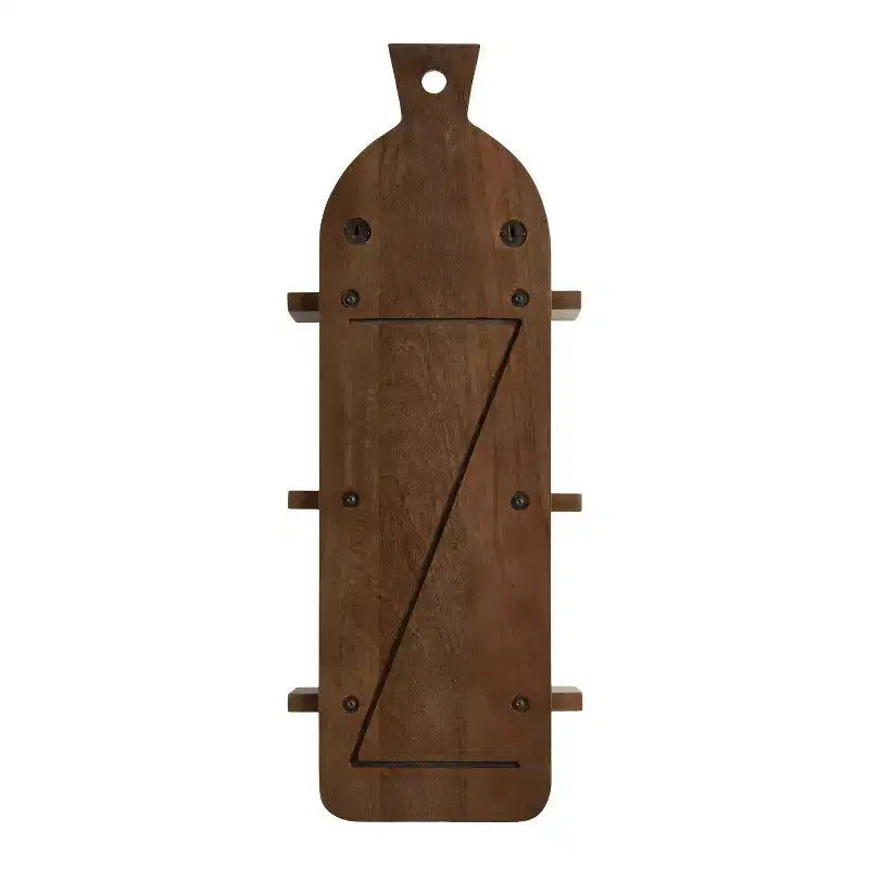 Kate & Laurel All Things Decor Étagères murales 3 niveaux Braxton Modern Farmhouse 30,5 cm x 81,3 cm Marron naturel : Style transitoire, Cadre en plastique