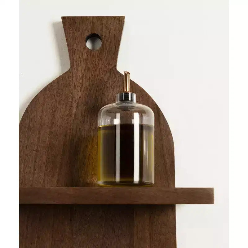 Kate & Laurel All Things Decor Étagères murales 3 niveaux Braxton Modern Farmhouse 30,5 cm x 81,3 cm Marron naturel : Style transitoire, Cadre en plastique