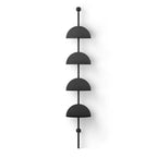 Lot de 4 étagères ajustables Solis Umbra, noir