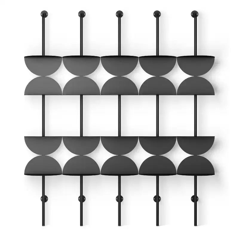Lot de 4 étagères ajustables Solis Umbra, noir