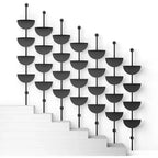 Lot de 4 étagères ajustables Solis Umbra, noir