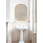 Miroir Arqué en Bois Carlow Naturel 23"x32" Kate & Laurel All Things Decor
