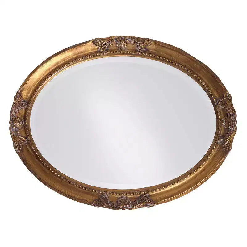 Miroir mural et de vanité rectangulaire Howard Elliott 42"x30" avec cadre en fer et ardoise : Style moderne, aucun assemblage requis, fixation murale