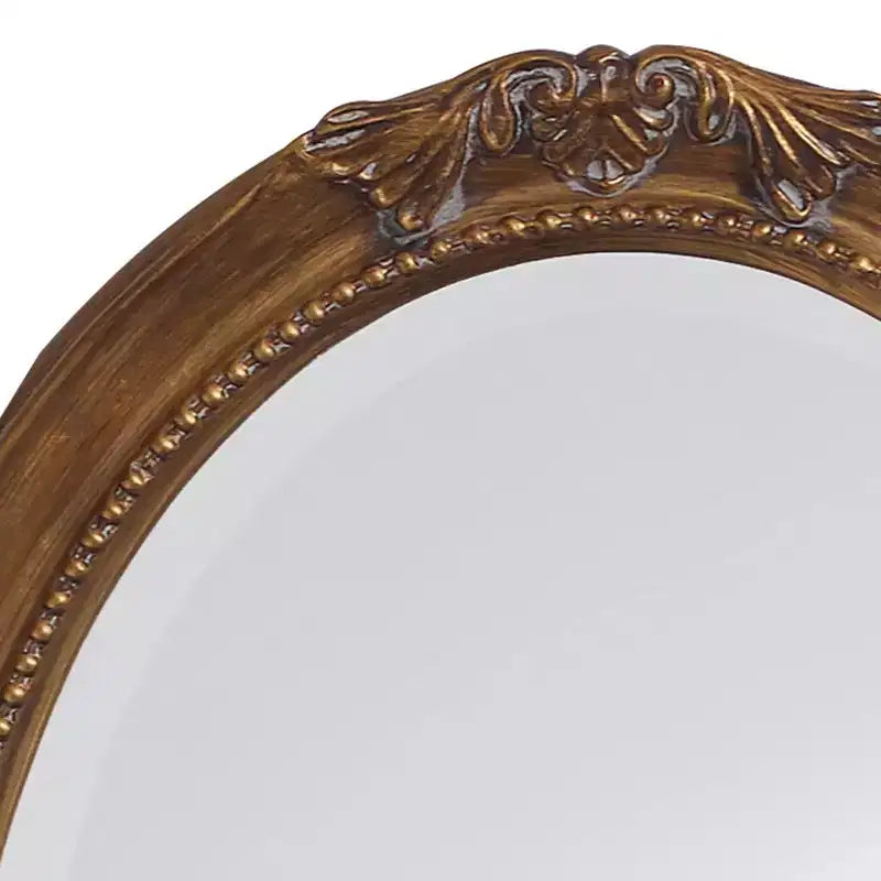 Miroir mural et de vanité rectangulaire Howard Elliott 42"x30" avec cadre en fer et ardoise : Style moderne, aucun assemblage requis, fixation murale