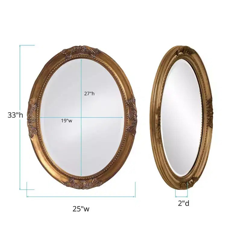 Miroir mural et de vanité rectangulaire Howard Elliott 42"x30" avec cadre en fer et ardoise : Style moderne, aucun assemblage requis, fixation murale