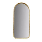 Madison Park 20"x45" Mia Gold Metal Arch Charm Luxury Elegant Wall Mirror: No Assembly, Rectangle, Framed, Wall Mount