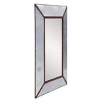 Miroir mural d'appoint rectangulaire rustique encadré en métal 36"x24.5" Howard Elliott