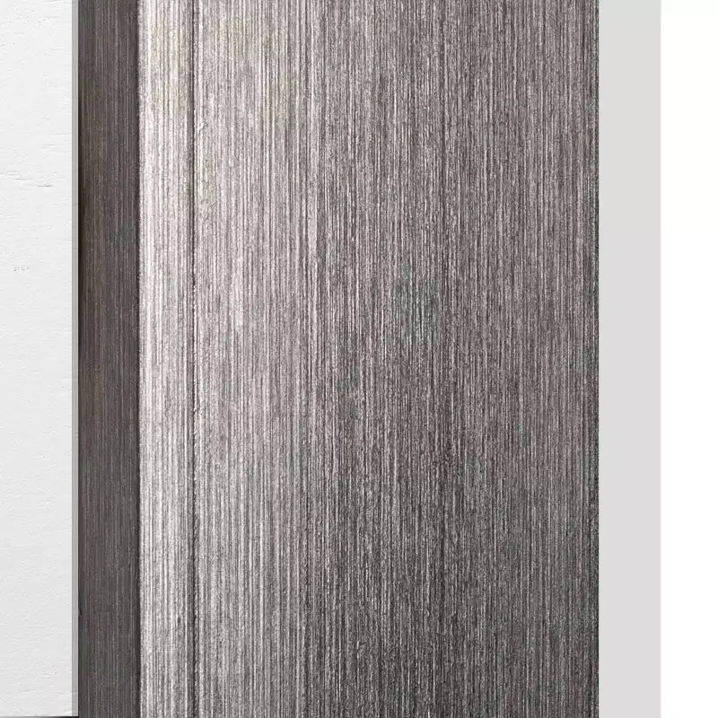 Miroir encadré à lèvre métallique surélevée 29,5" x 35,5", gris - Head West : Rectangle moderne, verre biseauté, fixation murale