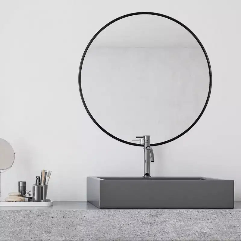Miroir circulaire noir Adelina de Brewster