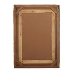 Miroir mural rectangulaire en bois bohème marron - Olivia & May