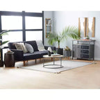 Lot de 2 miroirs muraux contemporains en bois marron – Olivia & May : rectangulaire fait main, bord brut, aucun assemblage requis