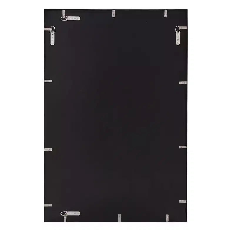 Miroir mural rectangulaire en acier inoxydable Howard Elliott 35,5"x23,5" Mirax, finition argentée