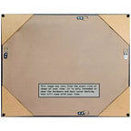Amanti Art Miroir mural encadré rustique 23 po x 29 po, gris : verre biseauté, cadre en polystyrène, aucun assemblage requis