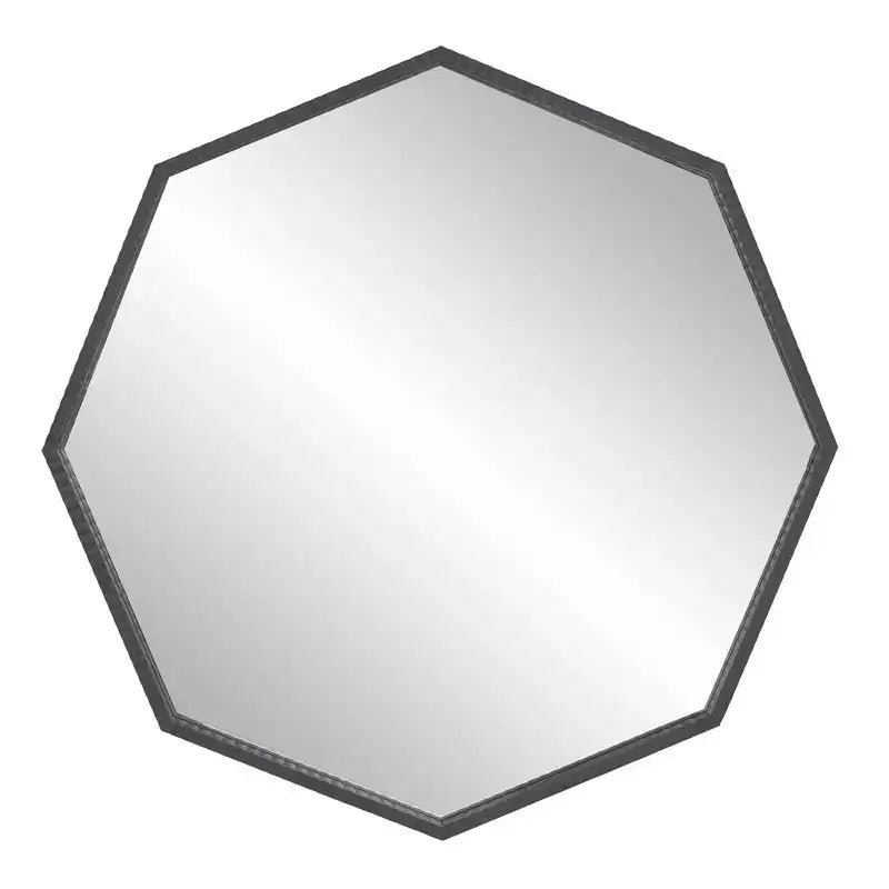 Howard Elliott Miroir Allan Andrews Millennium Silver 60"x30" : style moderne, cadre en bois, fixation murale
