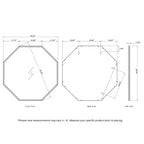 Howard Elliott Miroir Allan Andrews Millennium Silver 60"x30" : style moderne, cadre en bois, fixation murale