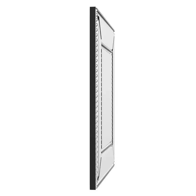 Howard Elliott Bijou Miroir mural décoratif argenté : verre carré moderne, aucun assemblage requis, à fixer au mur