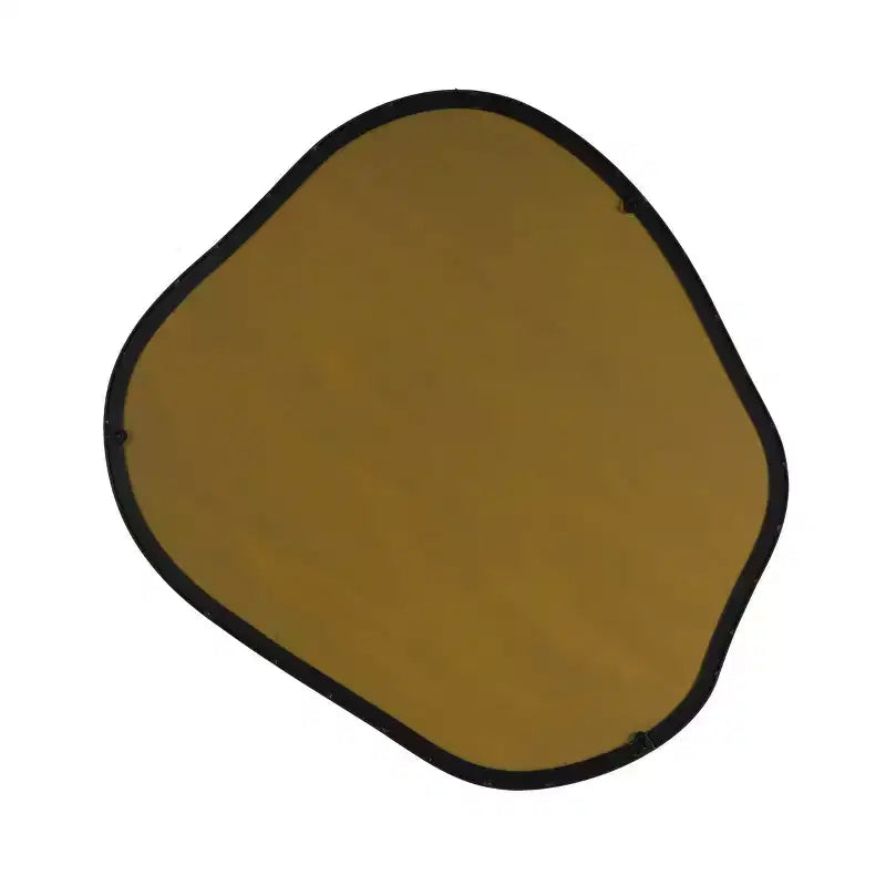 CosmoLiving by Cosmopolitan 71 x 79 cm, miroir mural abstrait en métal ondulé, noir : ovale, sans assemblage, utilisation en intérieur, fixation murale