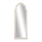 Miroir mural inspiré d'une fenêtre en bois avec dessus arqué marron - Olivia & May : Accrochage vertical, Décoration de maison de campagne