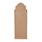 Miroir mural inspiré d'une fenêtre en bois avec dessus arqué marron - Olivia & May : Accrochage vertical, Décoration de maison de campagne