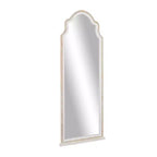Miroir mural inspiré d'une fenêtre en bois avec dessus arqué marron - Olivia & May : Accrochage vertical, Décoration de maison de campagne