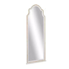 Miroir mural inspiré d'une fenêtre en bois avec dessus arqué marron - Olivia & May : Accrochage vertical, Décoration de maison de campagne