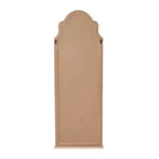 Miroir mural inspiré d'une fenêtre en bois avec dessus arqué marron - Olivia & May : Accrochage vertical, Décoration de maison de campagne