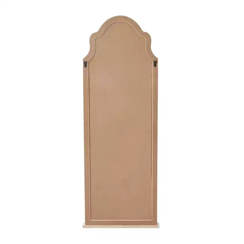 Miroir mural inspiré d'une fenêtre en bois avec dessus arqué marron - Olivia & May : Accrochage vertical, Décoration de maison de campagne