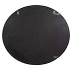 Miroir mural ovale encadré Howard Elliott 39"x35" en métal argent chaud