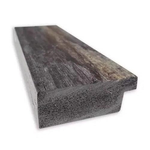 Miroir de porte encadré rustique écorce anthracite 45,7 x 132 cm – Amanti Art : Cadre en polystyrène, quincaillerie de montage incluse