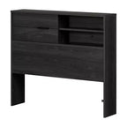 Tête de lit pour enfants South Shore Twin Fynn avec rangement, Chêne gris