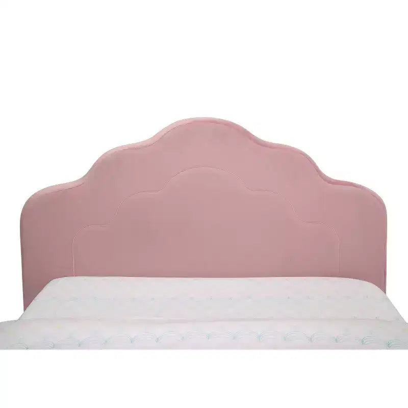 Lit Double Rembourré pour Enfants Delta Children Rose Vif
