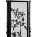 Paravent/Séparateur de pièce oriental shoji à 3 panneaux Roundhill Furniture, Noir