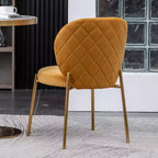 Roundhill Furniture Amoa – Ensemble de salle à manger contemporain, table ronde blanche et 4 chaises, 5 pièces