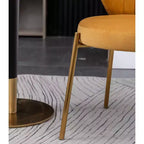 Roundhill Furniture Amoa – Ensemble de salle à manger contemporain, table ronde blanche et 4 chaises, 5 pièces
