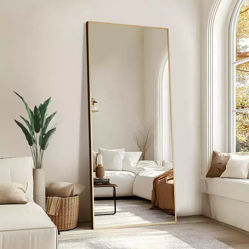 Dovelina 71H x 31W Miroir sur pied décoratif mural pleine longueur grand miroir sur pied