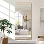 Dovelina 71H x 31W Miroir sur pied décoratif mural pleine longueur grand miroir sur pied