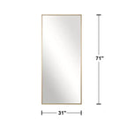 Dovelina 71H x 31W Miroir sur pied décoratif mural pleine longueur grand miroir sur pied
