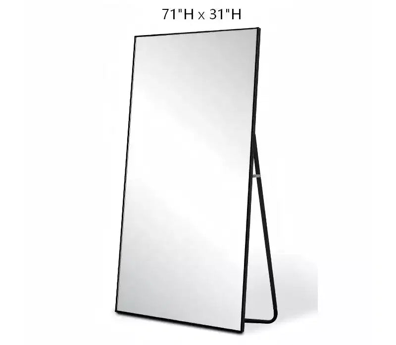 Dovelina 71H x 31W Miroir sur pied décoratif mural pleine longueur grand miroir sur pied