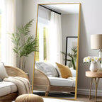 Dovelina 71H x 31W Miroir sur pied décoratif mural pleine longueur grand miroir sur pied