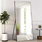 Dovelina 71H x 31W Miroir sur pied décoratif mural pleine longueur grand miroir sur pied