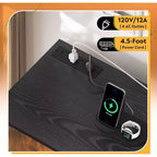 GALAXHERO Meuble de Rangement avec Station de Charge, Classeur à Roulettes à 1 Tiroir, Meuble de Classement Verrouillable pour Bureau à Domicile, Support d'Imprimante avec Rangement