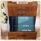 DEXYLLO Meuble Classeur à 3 Tiroirs pour Bureau à Domicile, Caisson de Classement en Bois Sous Bureau, Support d'Imprimante Roulant avec Roues