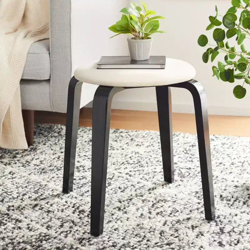 Tabouret empilable rembourré Jo - STL1001 - Safavieh