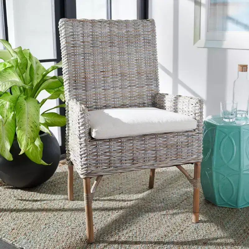 Fauteuil Nancy Rattan avec coussin – ACH6518 – Safavieh