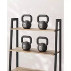 Étagère échelle, bibliothèque à 4 niveaux, étagère de rangement, bibliothèque avec cadre en acier, pour salon, bureau à domicile, cuisine, chambre à coucher, style industriel