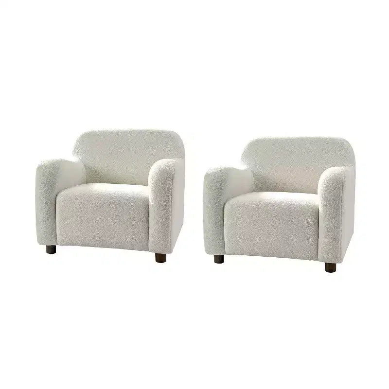 Klaudius Lot de 2 fauteuils rembourrés en bouclette, largeur 35 | HULALA HOME
