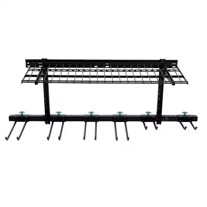 Triangle sarcelle G-Tool + étagère | Système de rangement mural réglable | Supporte 136 kg