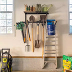 Triangle sarcelle G-Tool + étagère | Système de rangement mural réglable | Supporte 136 kg